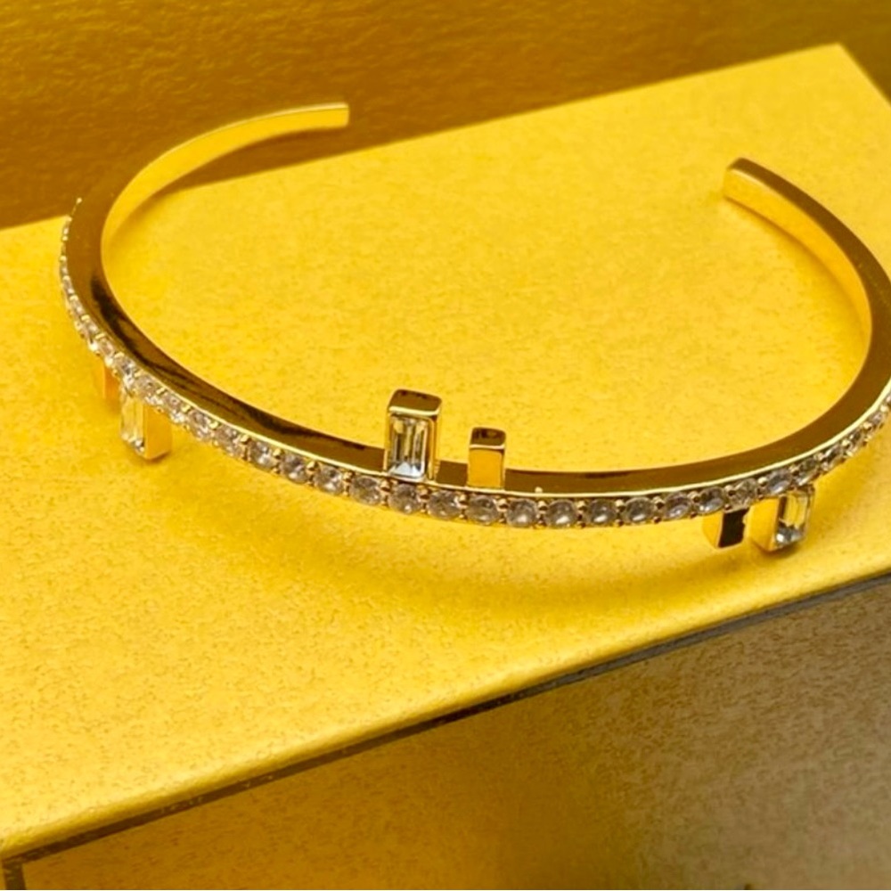 Fendi First Series Bracelet, yellow gold color